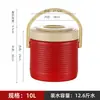 Cubo Aislado de Acero Inoxidable, Cubo para Entrega de Comida Comercial, Cubo Aislante de Gran Capacidad para Arroz y Sopa para Cafeterías y Restaurantes, Olla Caliente Dorada para Sopa