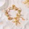 Moda de Verano Nueva Transfronteriza Personalidad Nicho Temperamento Collar para Mujer Estilo Vacaciones en la Costa Serie de Estrellas de Mar y Océano Conjunto