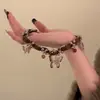 Dulce y Fresco Collar de Mariposa con Degradado para Mujer, Nuevo Diseño de Nicho, Cadena para Clavícula de Alta Gama, Estilo Popular de Celebridad de Internet, Estilo Sexy