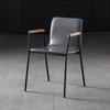 Silla de comedor con respaldo sencillo, taburete de oficina LOFT de hierro de diseño moderno, estilo industrial vintage nórdico, silla de café de alta gama