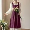 Delantal de Estilo Europeo y Americano para Mujer Cocina Hogar Repelente al Agua Delantal Extendido para Cintura Cafetería Floristería Salón de Uñas Comercio Exterior Uniforme de Trabajo