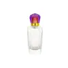Frasco de Vidro Transparente com Fundo Espesso para Perfume, Frasco Vazio com Tampa Portátil, Frasco Recarregável para Perfume, Frasco de Vidro Cosmético com Borrifador