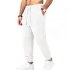 Pantalones largos de color liso, versátiles, de alta calle, casual, para deportes al aire libre y ocio, jacquard pesado, otoño/invierno, europeos y americanos, para hombre