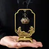 Pez Saltando sobre el Dragón Quemador de Incienso Colgante Nube Pequeña Creativa Adorno para Ceremonia del Té Quemador de Incienso Colgante de Loto Retro Adorno Colgante