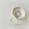 Gorro de bebé de Corea del Sur 2024, nuevo gorro de lavabo a juego con cordones para bebé, gorro de pescador para niño.