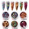 Paquete mixto de lentejuelas pequeñas para manicura, lentejuelas para manicura DIY, para usar en uñas, con degradado de epoxi de cáñamo, fábrica mayorista transfronteriza