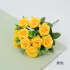 Ramo de rosas de dinero corona de rosas arreglo floral novia sosteniendo flores decoración de salón de bodas adornos de mesa para sala de estar del hogar