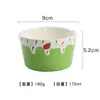 Taza de cerámica para pastel de fresa estilo INS al por mayor, tazón de postre rosa, tazón de yogur creativo, taza soufflé hecha a mano para el hogar