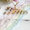 Fio de Lã Colorido Suave com Acessórios de Renda, Materiais Decorativos DIY Exquisitos para Roupas de Bebê, Gola de Saia