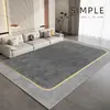 Alfombra de Sala de Estar Simple y de Lujo Transfronteriza Amazon Temu, Alfombra de Terciopelo de Cristal Resistente a Manchas y al Desgaste, Alfombra de Fácil Cuidado para Uso Doméstico
