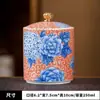 Latas de té azul y blanco latas de cerámica china selladas latas de almacenamiento doméstico almacenamiento Pu'er latas generales embalaje seguro venta al por mayor