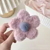 Presilha de Flor de Pelúcia Maillard Outono e Inverno para Mulheres, Tamanho Grande, Cabelo Meio Preso na Nuca, Presilha de Tubarão, Presilha de Cabelo, Presilha de Cabelo Elegante