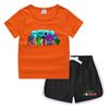 Camiseta de cuello redondo para niños de verano 2023, pantalones cortos, camisa informal coreana, camiseta interior absorbente de sudor para niños