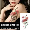 Pegatinas de Tatuaje Temporal de Lirio Araña y Serpiente, Impermeables de Larga Duración, Tatuaje de Fantasía Acuarela para Niñas, Adecuado para Brazos y Piernas