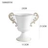 Vaso de Flores Europeu Retrô Dourado Branco Banquete de Casamento Mesa de Fotos Vaso Decoração de Flores Vaso de Flores de Ferro Velho