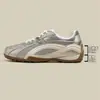 Piel Suave~Zapatos de Entrenamiento Alemanes Color Plateado Zapatos de Carrera para Mujer 2026 Nuevos Zapatos Deportivos Casuales de Primavera Zapatos Versátiles que Aumentan la Altura