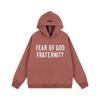 FEAR OF GOD suéter com capuz ESSENTIALS de linha dupla forrado de lã masculino e feminino FOG marca de moda de rua solta casaco