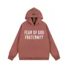 Essentials Moletom com Capuz de Veludo Estampado de Letras Estéreo Fog Jaqueta Street Hip-Hop Juvenil Masculina e Feminina