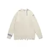 Northern Limit Marca de Moda Americana para Hombre 2025 Otoño/Invierno Nuevo Corte Suéter Pulóver Bordado Top de Punto