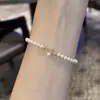 Pulsera de perlas de agua dulce estilo Aurora para mujer, chapada en oro de 14 quilates importado, exquisita, simple, versátil, adecuada para usar en capas, Zhuji