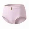 Pantaletas Triángulo Yansu para Mujer 7A Antibacterianas Transpirables Alta Elasticidad Suaves Agradables a la Piel Sensación de Nube Suaves Antibacterianas de Cintura Media