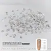 Rhinestones Redondos Transparentes de Fondo Plano 5A Circonita Arte de Uñas Rhinestones Blancos Deslumbrantes Rhinestones Sueltos Decoración de Uñas Rhinestones para Rellenar y Decorar Uñas