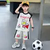 Conjunto de Chaleco para Niños Ultraman Verano 2026 Nuevo Estilo Deportivo Elegante Ropa Delgada sin Mangas para Niños