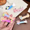 Pinza para el pelo de perro larga, colorida, con láser, linda, femenina, versátil, clip para el pelo japonés y coreano, accesorio para el pelo de dibujos animados para estudiantes, para niñas
