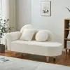 Sofá Bege para Apartamentos Pequenos, Sofá de Sala, Sofá de Tecido Moderno para Lojas de Roupas e Pousadas, Sofá Preguiçoso