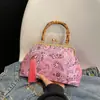Bolso de Mano Cruzado al Hombro Estilo Chino Bolso Bordado con Perlas Bolso Nuevo Estilo Chino Bolso de Cena Retro Bolso de Mano Bolso de Mujer