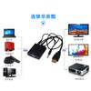 Convertidor HDMI a VGA Transfronterizo Cable Adaptador de Audio y Video Multinterfaz para Laptop con Núcleo de Cobre Duradero