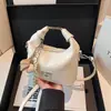 Nova Bolsa Dumpling Fashionável de Verão 2026, Popular em Lives de Streaming, Bolsa Transversal de Ombro Único Vintage com Acabamento de Luxo para Mulheres