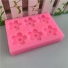 Mini Flor de 6 Pétalos Hyun-tasting Hyun-tasting Hyun-tae Hyun-tae Pastel Molde de Silicona DIY Plegable Dulce Herramienta para Hornear Molde de Chocolate