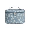 Bolsa de Maquillaje Nueva de Venta Caliente Transfronteriza, Bolsa de Almacenamiento Doméstico de Gran Capacidad, Neceser Portátil Floral de Moda Estilo Coreano