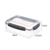 Caja de plástico para conservación de alimentos refrigerador clasificada sellada caja para conservación de alimentos caja de plástico para almacenamiento de alimentos juego de loncheras para microondas en stock