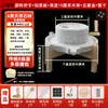 Moinho de pedra pequeno doméstico pequeno retrô máquina de moer manual de empurrar para leite de soja tofu jardim de infância moinho de grafite verde cânhamo antigo