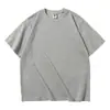 Camiseta Masculina Cruzada Ag280G Pesada Solta Oversize Tendência Marca Versátil Estudante Algodão Puro Gola Redonda Manga Curta Camisa Publicitária