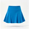 Conjunto de tenis transparente transfronterizo, con una chaqueta de manga larga de cuello alto y una falda atlética de línea A de cintura alta, un conjunto de dos piezas para golf y fitness