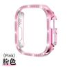 Adecuado para Apple Watch Series 12/11/10 Funda Protectora de Caja de Reloj Hueca de una Sola Fila Galvanizada