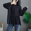 Foto Real de Camisa de Manga Larga Estilo Muñeca con Mangas de Farol Otoño e Invierno 2026