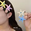 Pinza para el Cabello de Concha de Estrella de Mar de Colores Dopamina Súper Hada Verano Nuevo Estilo Pinza Lateral Pinza para el Flequillo Accesorio para el Cabello Estilo Vacaciones en la Playa