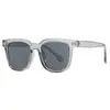 Gafas de Sol Retro con Montura Negra para Hombres y Mujeres, Gafas de Sol de Lujo Ligero de Gama Alta, Gafas de Sol Cuadradas con Protección UV para Hombres