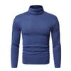 Ropa interior transfronteriza europea y americana para hombre, otoño e invierno, forro polar, cuello alto, manga larga, jersey para hombre, camisa base cálida, parte superior del cuerpo