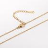 Collar de Acero Inoxidable Chapado en Oro de 18K al Vacío con Cadena de Perlas Cuadradas, Cadena en Forma de O, Cadena de Labios, Cadena de Acero Titanio DIY, Moderno