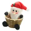 Decoração de Natal Cesta de Doces Decorações de Mesa de Natal Cesta de Doces de Presente para Crianças Decoração de Natal Caixa de Doces