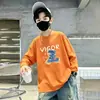 Camiseta de manga larga para niño, nuevo modelo primavera y otoño 2026, algodón puro, para niños mayores, ropa de otoño para niños, camiseta de otoño para niños