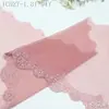 Renda Bordada em Malha Multicor Tanglong Padrão Francês Simples 25,5cm Decoração de Saia Lolita Acessórios de Renda Feitos à Mão