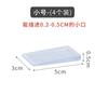Tapete de Mesa Transparente em Forma de Cunha Estilo Japonês Calço de Porta de Móvel Calço Estável Almofada de Pé para Roupas Ajuste de Nivelamento de Altura Pacote com 4