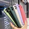 Nuevo Adecuado para iphone16promax Cubo de Rubik Silicona Líquida 14 Funda Protectora 11 Borde Recto Sensación de Piel Funda para Teléfono 13