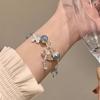 Pulsera Floral de Mariposa Estilo Similar de Xiaohongshu, Nueva Pulsera Súper Hada de Moda China, Regalo de Cumpleaños para Mejor Amiga